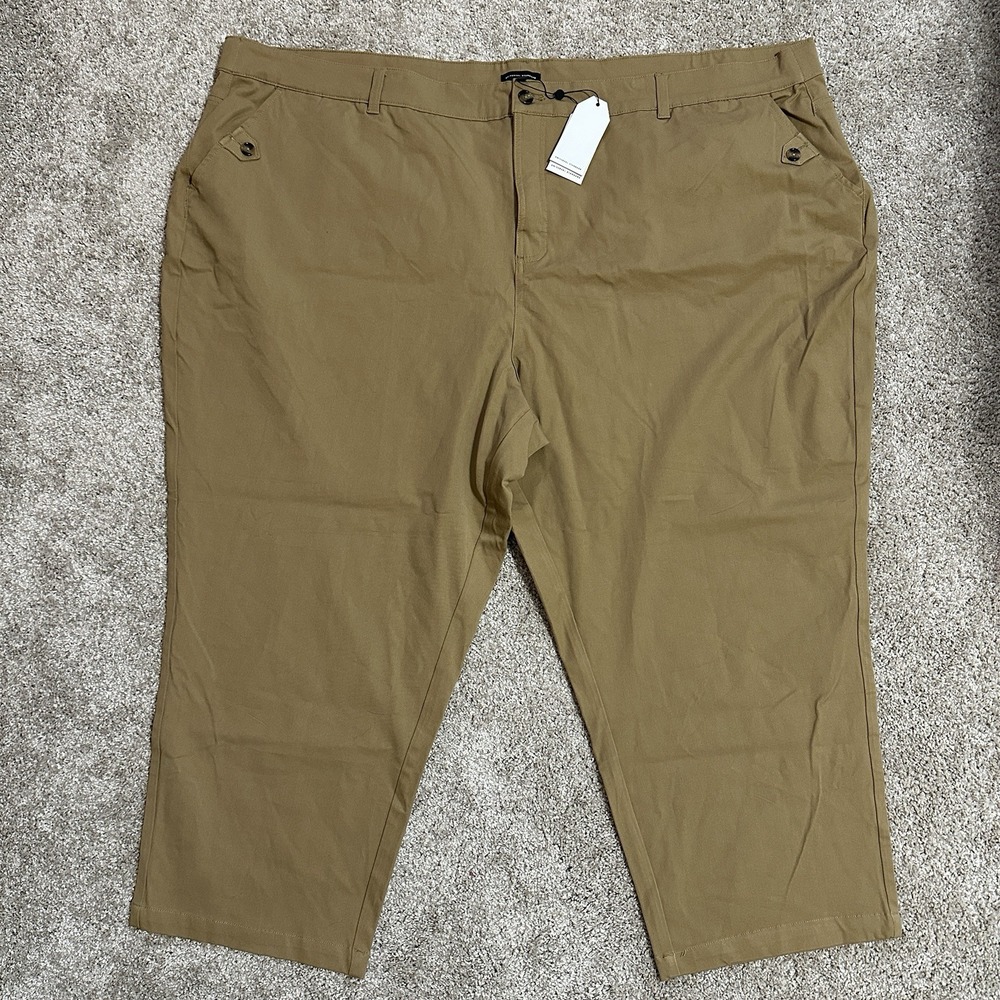 Universal Standard Tan Straight Leg Ponte Pants Size‎ 3XL / 34-36 NWT